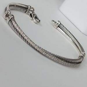 David Yurman Diamond Crossover Bracelet